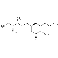 2d structure of (3R,4R,7R)-3,4-dimethyl-7-[(2R)-2-methylbutyl]dodecane