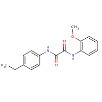 2d structure of N-(4-ethylphenyl)-N'-(2-methoxyphenyl)ethanediamide