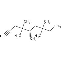 2d structure of (5S)-4,4,5,7,7-pentamethylnon-1-yne
