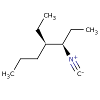 2d structure of (3R,4R)-4-ethyl-3-isocyanoheptane