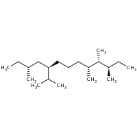 2d structure of (3R,4R,5R,9R,11R)-3,4,5,11-tetramethyl-9-(propan-2-yl)tridecane