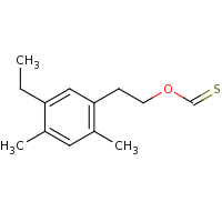 2d structure of [2-(5-ethyl-2,4-dimethylphenyl)ethyl] carbothioate