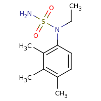 2d structure of N-ethyl-N-(2,3,4-trimethylphenyl)aminosulfonamide