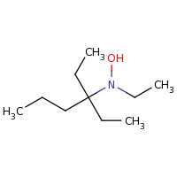 2d structure of N-ethyl-N-(3-ethylhexan-3-yl)hydroxylamine