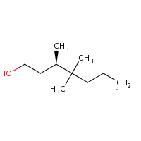 2d structure of (5R)-7-hydroxy-4,4,5-trimethylheptyl
