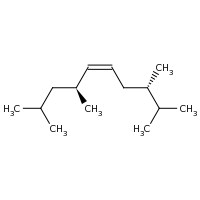 2d structure of (3S,5Z,7S)-2,3,7,9-tetramethyldec-5-ene