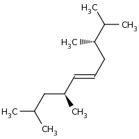 2d structure of (3S,5E,7S)-2,3,7,9-tetramethyldec-5-ene