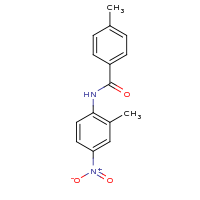 2d structure of 4-methyl-N-(2-methyl-4-nitrophenyl)benzamide