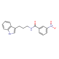 2d structure of N-[3-(1H-indol-3-yl)propyl]-3-nitrobenzamide