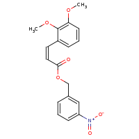2d structure of (3-nitrophenyl)methyl (2Z)-3-(2,3-dimethoxyphenyl)prop-2-enoate