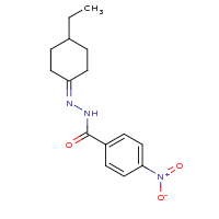 2d structure of N'-(4-ethylcyclohexylidene)-4-nitrobenzohydrazide