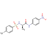2d structure of (2R)-2-[(4-methylbenzene)sulfonamido]-N-(4-nitrophenyl)propanamide