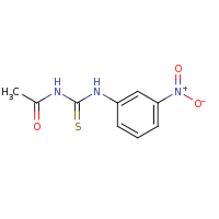 2d structure of 3-acetyl-1-(3-nitrophenyl)thiourea