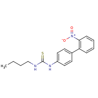 2d structure of 3-butyl-1-[4-(2-nitrophenyl)phenyl]thiourea