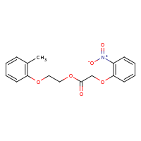 2d structure of 2-(2-methylphenoxy)ethyl 2-(2-nitrophenoxy)acetate