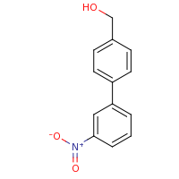 2d structure of [4-(3-nitrophenyl)phenyl]methanol