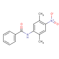 2d structure of N-(2,5-dimethyl-4-nitrophenyl)benzamide