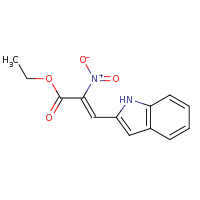 2d structure of ethyl (2Z)-3-(1H-indol-2-yl)-2-nitroprop-2-enoate