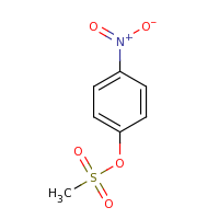 2d structure of 4-nitrophenyl methanesulfonate