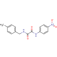 2d structure of N-[(4-methylphenyl)methyl]-N'-(4-nitrophenyl)ethanediamide