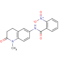 2d structure of N-(1-methyl-2-oxo-1,2,3,4-tetrahydroquinolin-6-yl)-2-nitrobenzamide