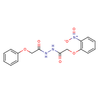 2d structure of 2-(2-nitrophenoxy)-N'-(2-phenoxyacetyl)acetohydrazide