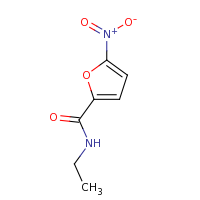2d structure of N-ethyl-5-nitrofuran-2-carboxamide