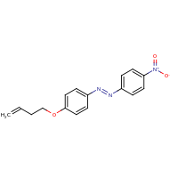 2d structure of (E)-[4-(but-3-en-1-yloxy)phenyl](4-nitrophenyl)diazene