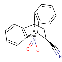 2d structure of (15R)-8-nitrotetracyclo[6.6.2.0^{2,7}.0^{9,14}]hexadeca-2(7),3,5,9(14),10,12-hexaene-15-carbonitrile
