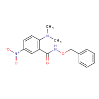 2d structure of N-(benzyloxy)-2-(dimethylamino)-5-nitrobenzamide