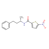 2d structure of 5-nitro-N-[(2S)-4-phenylbutan-2-yl]thiophene-2-carboxamide