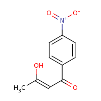 2d structure of (2Z)-3-hydroxy-1-(4-nitrophenyl)but-2-en-1-one