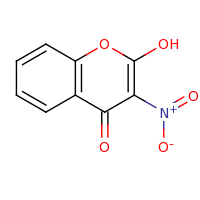 2d structure of 2-hydroxy-3-nitro-4H-chromen-4-one