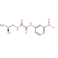 2d structure of N-[(2S)-2-hydroxypropyl]-N'-(3-nitrophenyl)ethanediamide