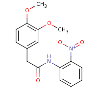 2d structure of 2-(3,4-dimethoxyphenyl)-N-(2-nitrophenyl)acetamide