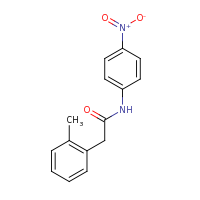 2d structure of 2-(2-methylphenyl)-N-(4-nitrophenyl)acetamide