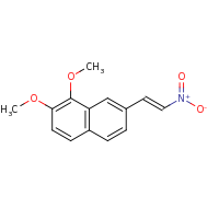 2d structure of 1,2-dimethoxy-7-[(E)-2-nitroethenyl]naphthalene