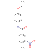 2d structure of N-(4-ethoxyphenyl)-4-methyl-3-nitrobenzamide