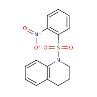 2d structure of 1-[(2-nitrobenzene)sulfonyl]-1,2,3,4-tetrahydroquinoline