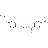 2d structure of 2-(4-ethoxyphenoxy)ethyl 4-nitrobenzoate