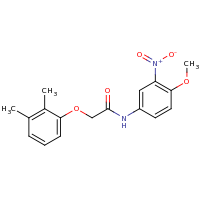 2d structure of 2-(2,3-dimethylphenoxy)-N-(4-methoxy-3-nitrophenyl)acetamide