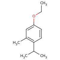 2d structure of 4-ethoxy-2-methyl-1-(propan-2-yl)benzene