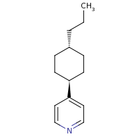 2d structure of 4-(4-propylcyclohexyl)pyridine
