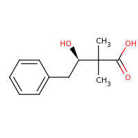 2d structure of (3R)-3-hydroxy-2,2-dimethyl-4-phenylbutanoic acid