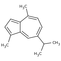 2d structure of 1,4-dimethyl-7-(propan-2-yl)azulene