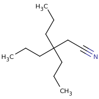 2d structure of 3,3-dipropylhexanenitrile