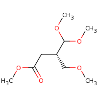 2d structure of methyl (3S)-3-(dimethoxymethyl)-4-methoxybutanoate