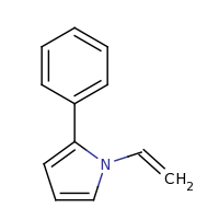 2d structure of 1-ethenyl-2-phenyl-1H-pyrrole