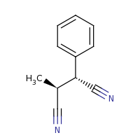 2d structure of (2S,3R)-2-methyl-3-phenylbutanedinitrile