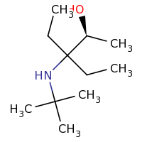 2d structure of (2S)-3-(tert-butylamino)-3-ethylpentan-2-ol
